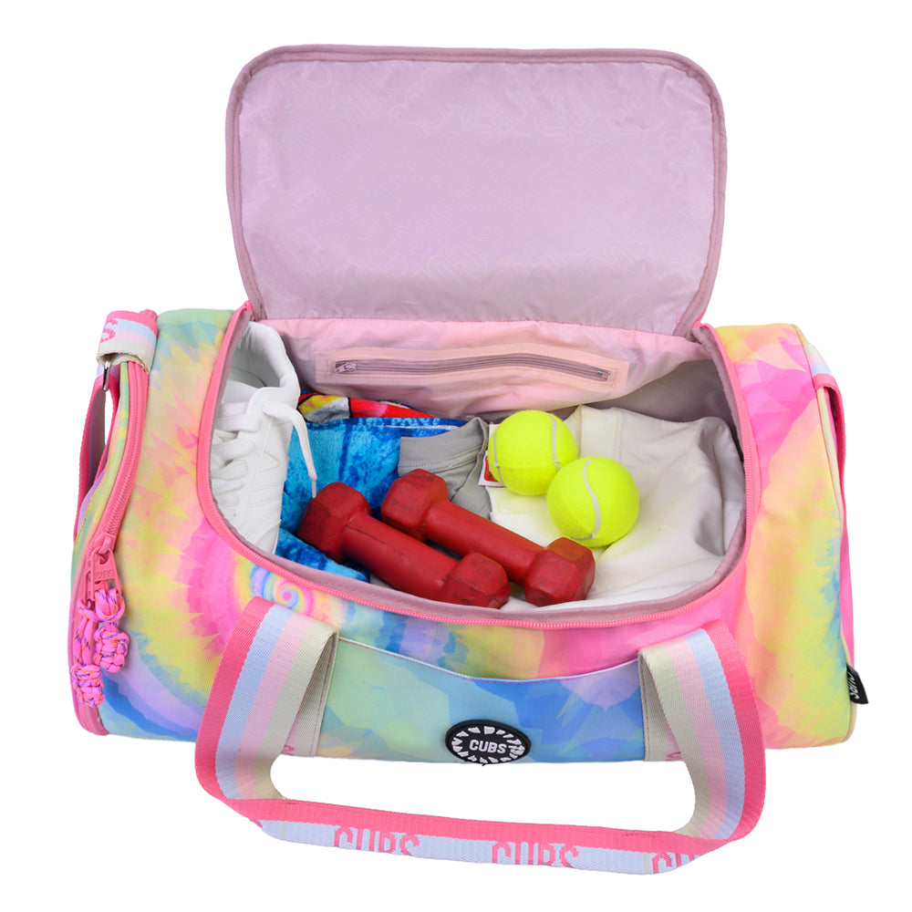 Pastel Tie Dye One Pocket Duffel Bag Large
