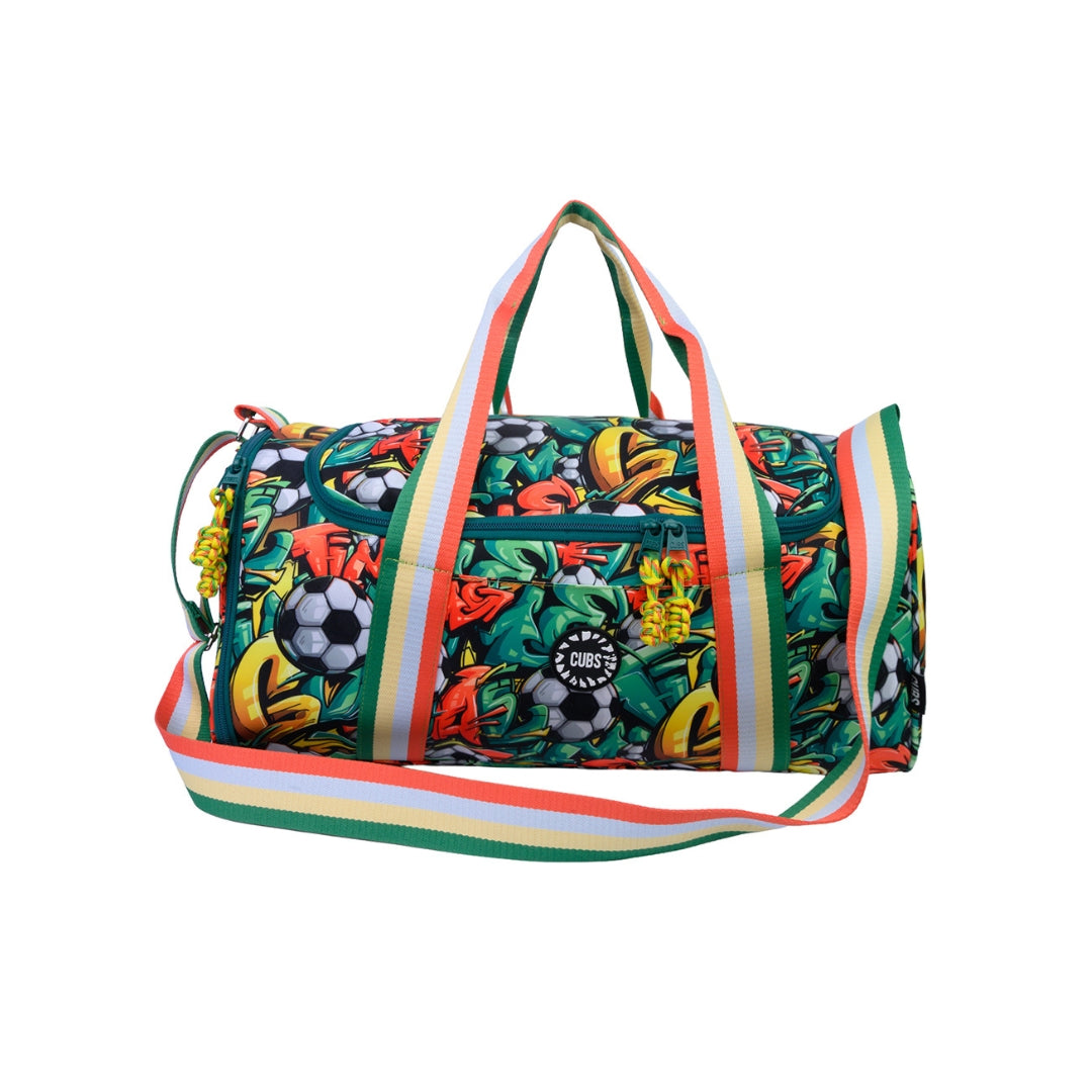 Football Graffiti One Pocket Duffel Bag Large