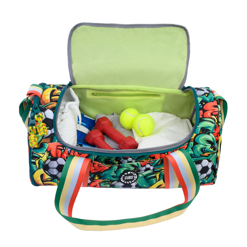 Football Graffiti One Pocket Duffel Bag Large