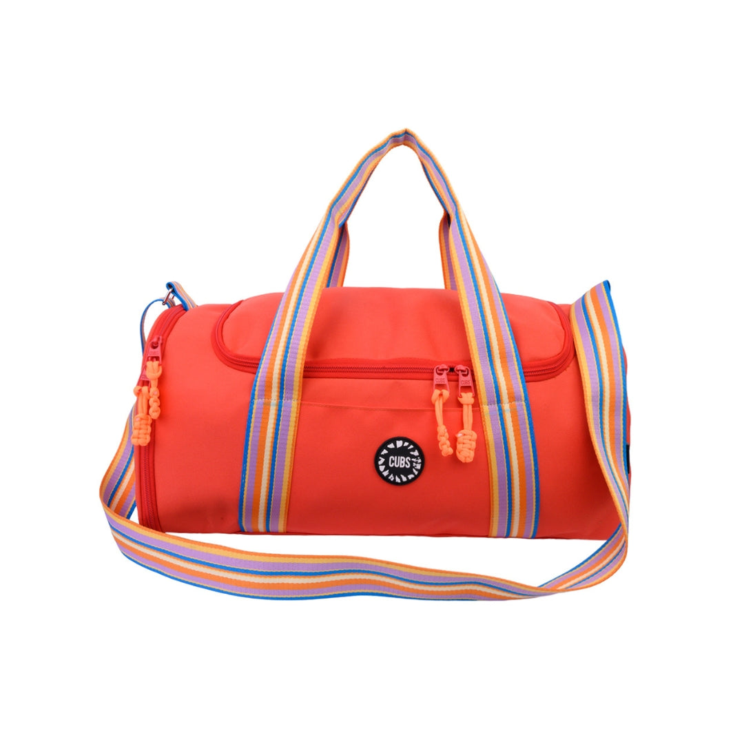 Peach One Pocket Duffel Bag Large