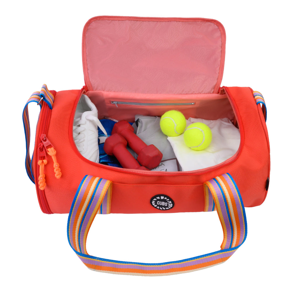 Peach One Pocket Duffel Bag Large