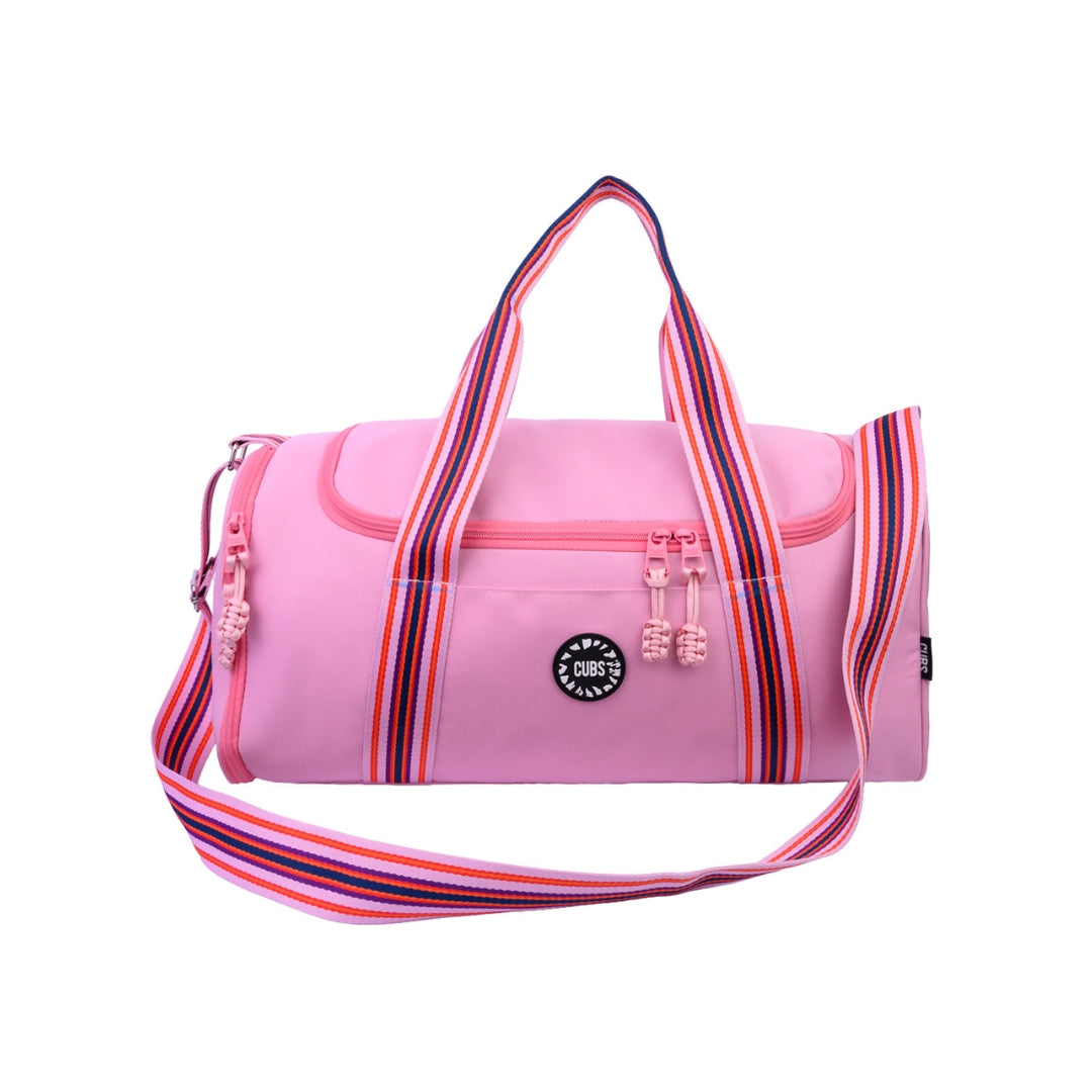 True Pink One Pocket Duffel Bag Large