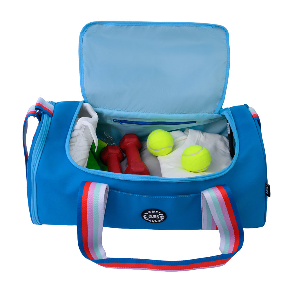 Turquoise 1 One Pocket Duffel Bag Large