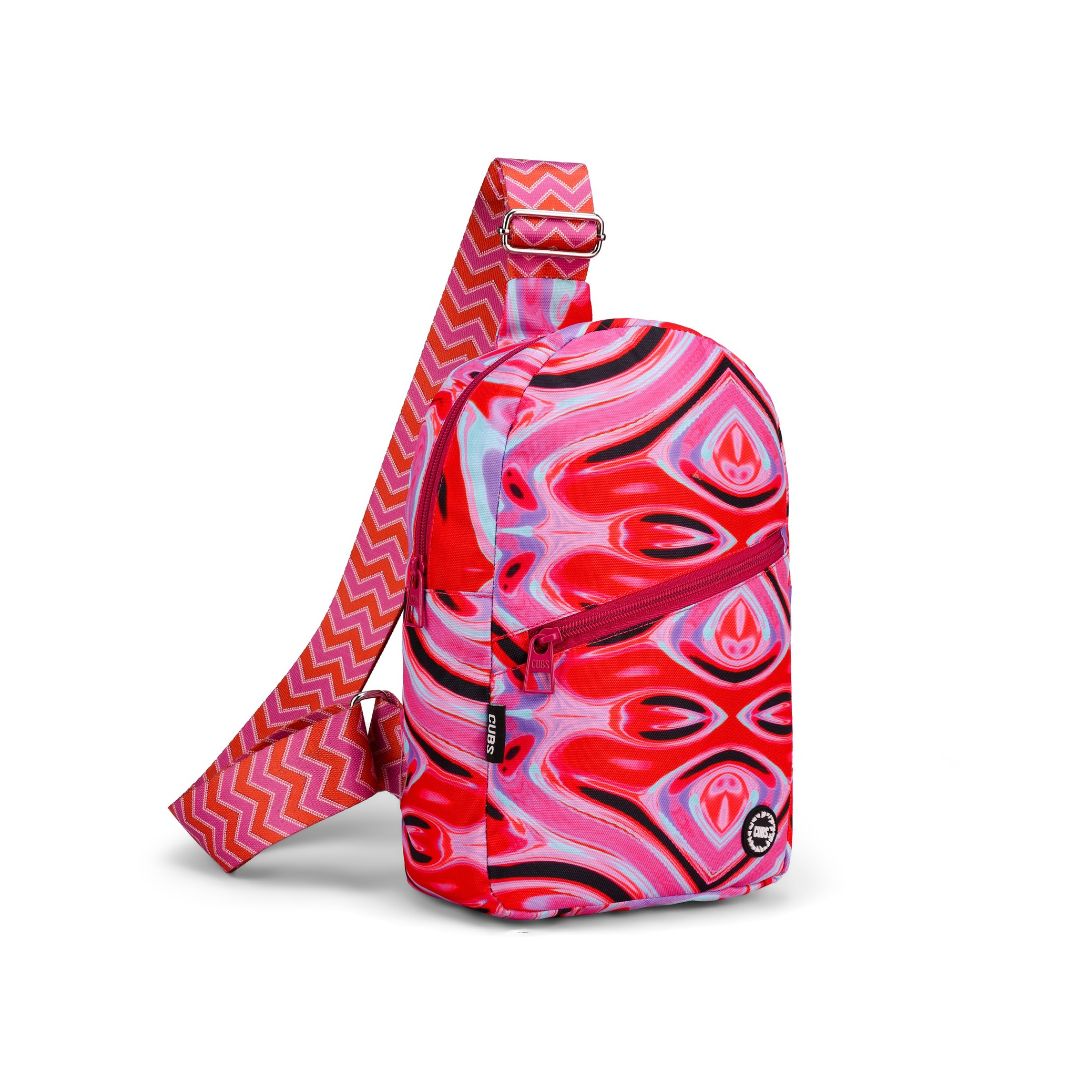 Front Zipper Sling Bag