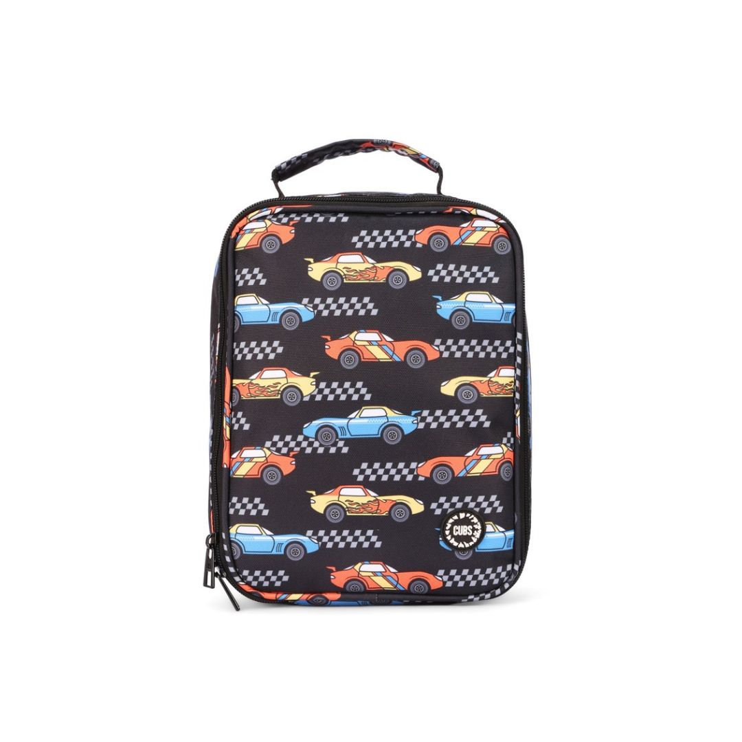 Black Racing Cars Lunch Bag 5L