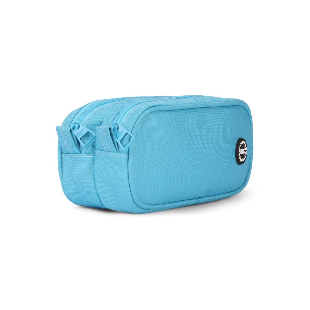 Turquoise Double Zipper Pencil Case 2L