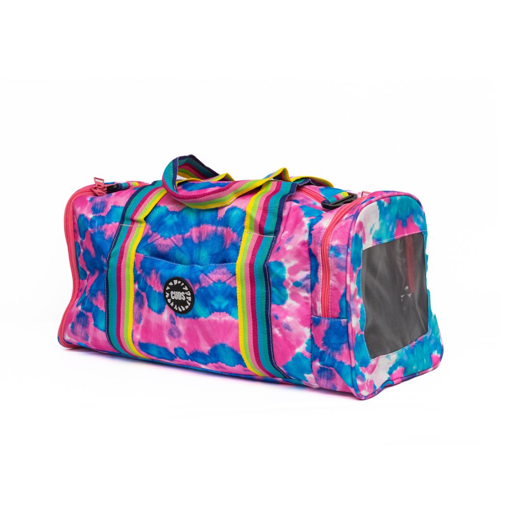 Sky Blue Tie Dye Duffle Bag
