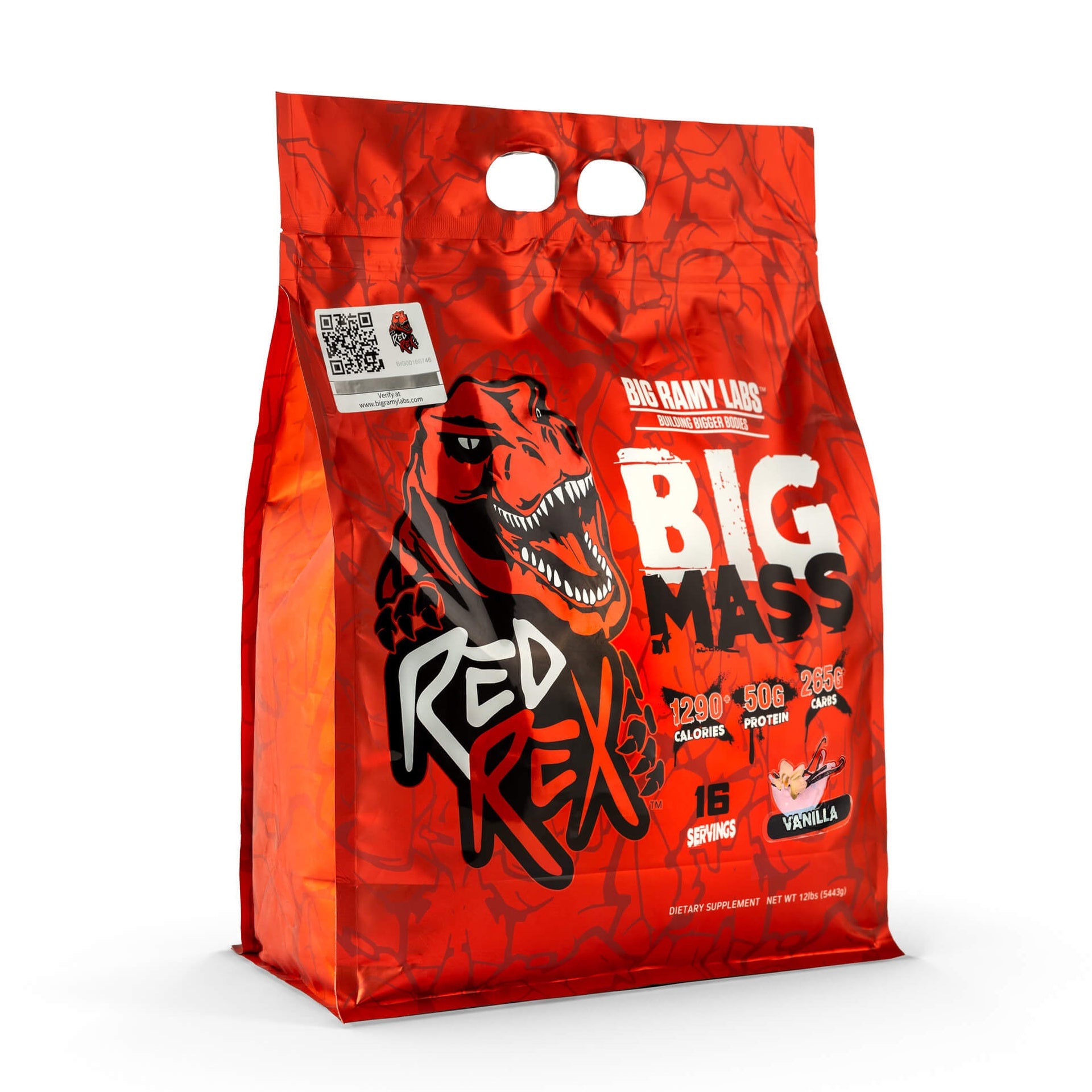 Big Ramy Labs Red Rex Big - 16 serv - 5443 G Mass Gainer - Vanilla