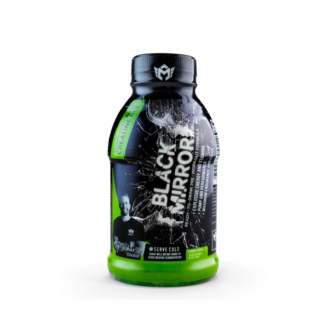 Muscle Add Liquid Black Mirror 330Ml. Green apple