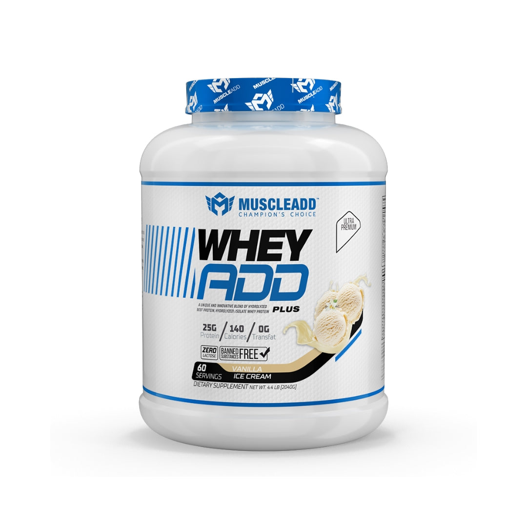 Muscle Add Whey Add Plus 60Serv. 2040G Vanilla Ice Cream