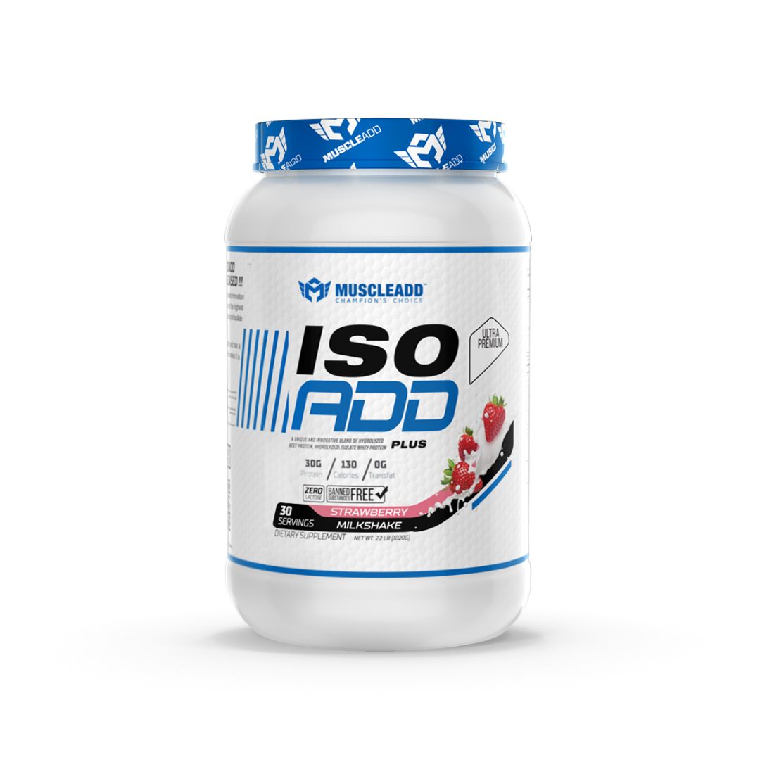 Muscle Add Iso Add Plus -30Serv -Strawberry milkshake