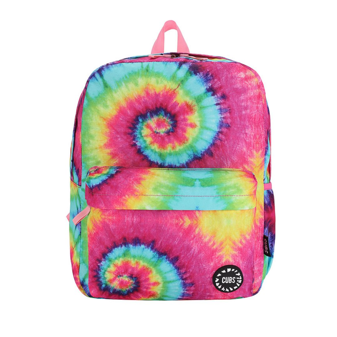 Junior Student Fuchia Tie-Dye Backpack