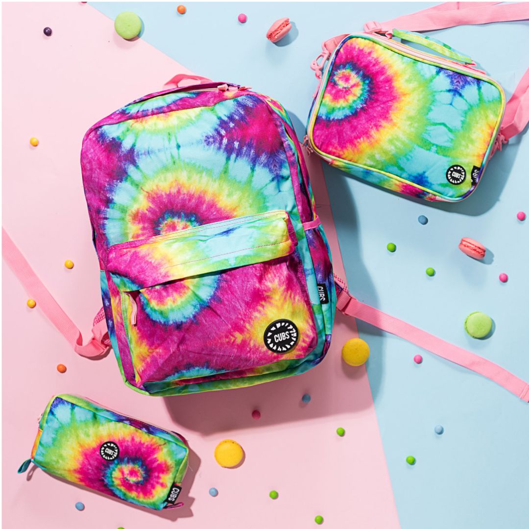 Junior Student Fuchia Tie-Dye Backpack