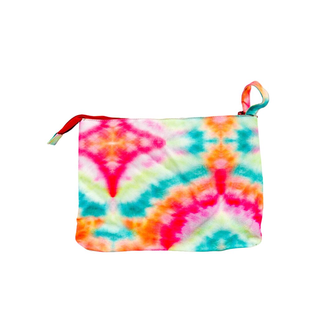 Red Tie Dye Pouch