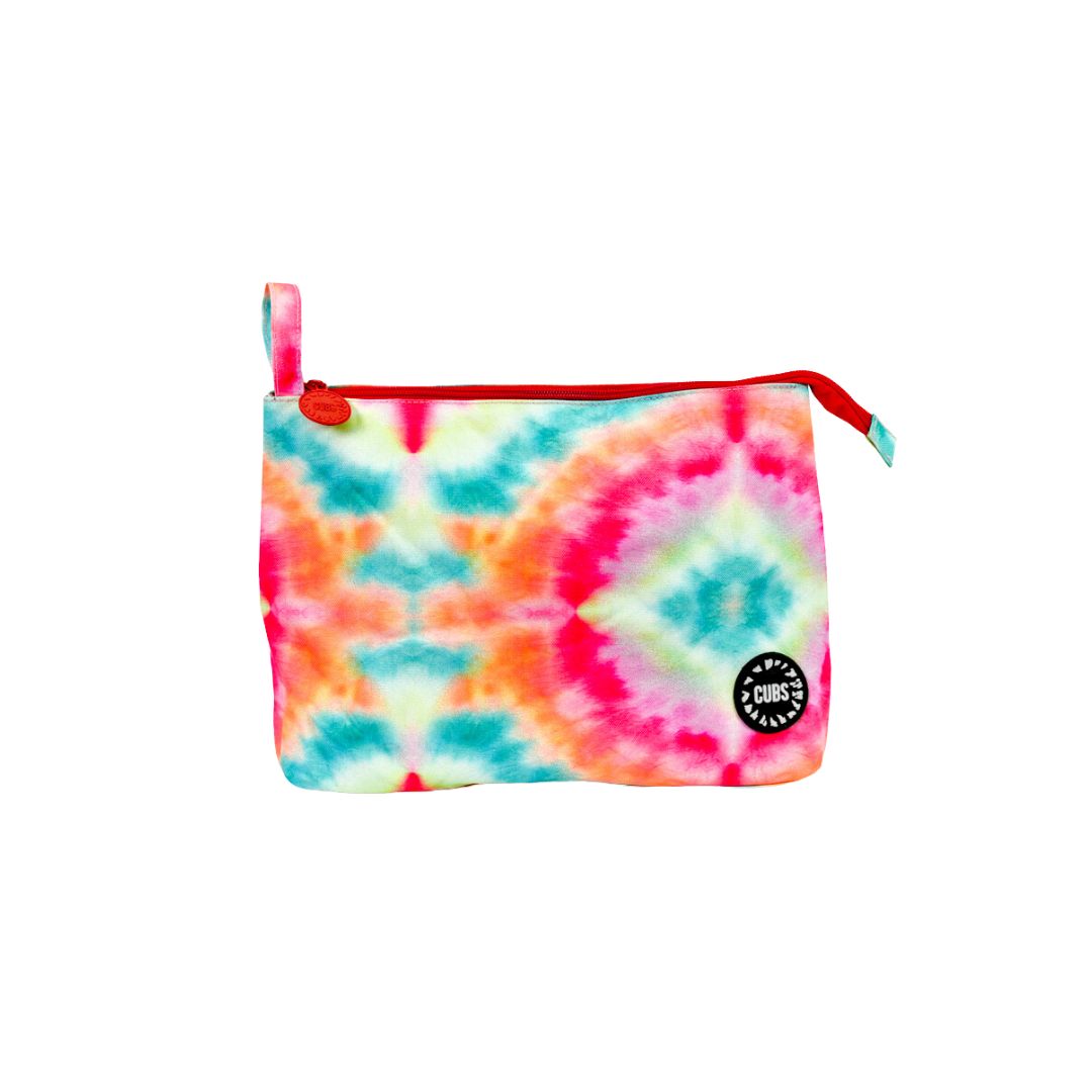 Red Tie Dye Pouch