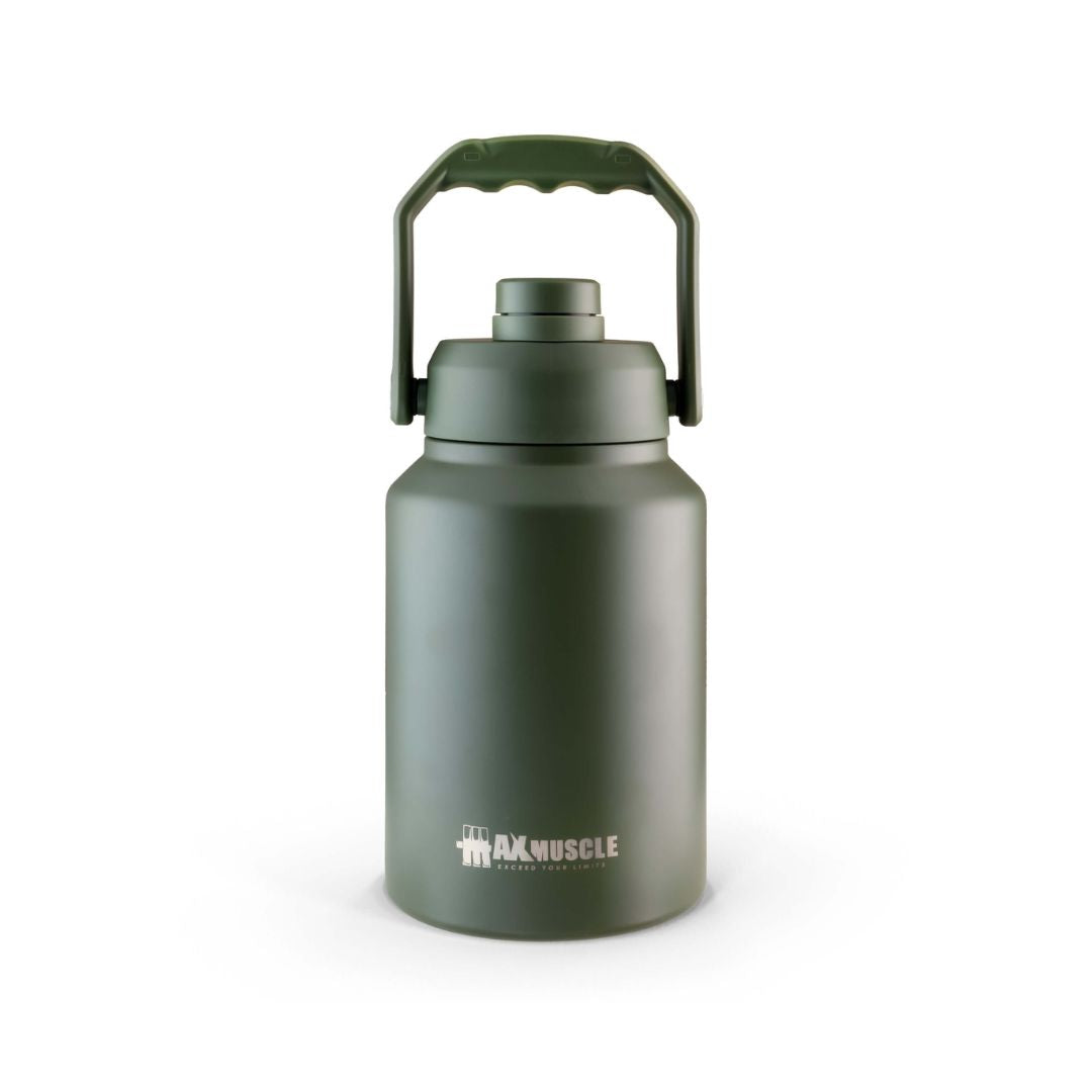 Max Muscle Stainless Steel jug-2L-Dark Green