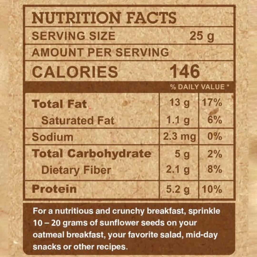 Organic Nation Sunflower Seeds 200G