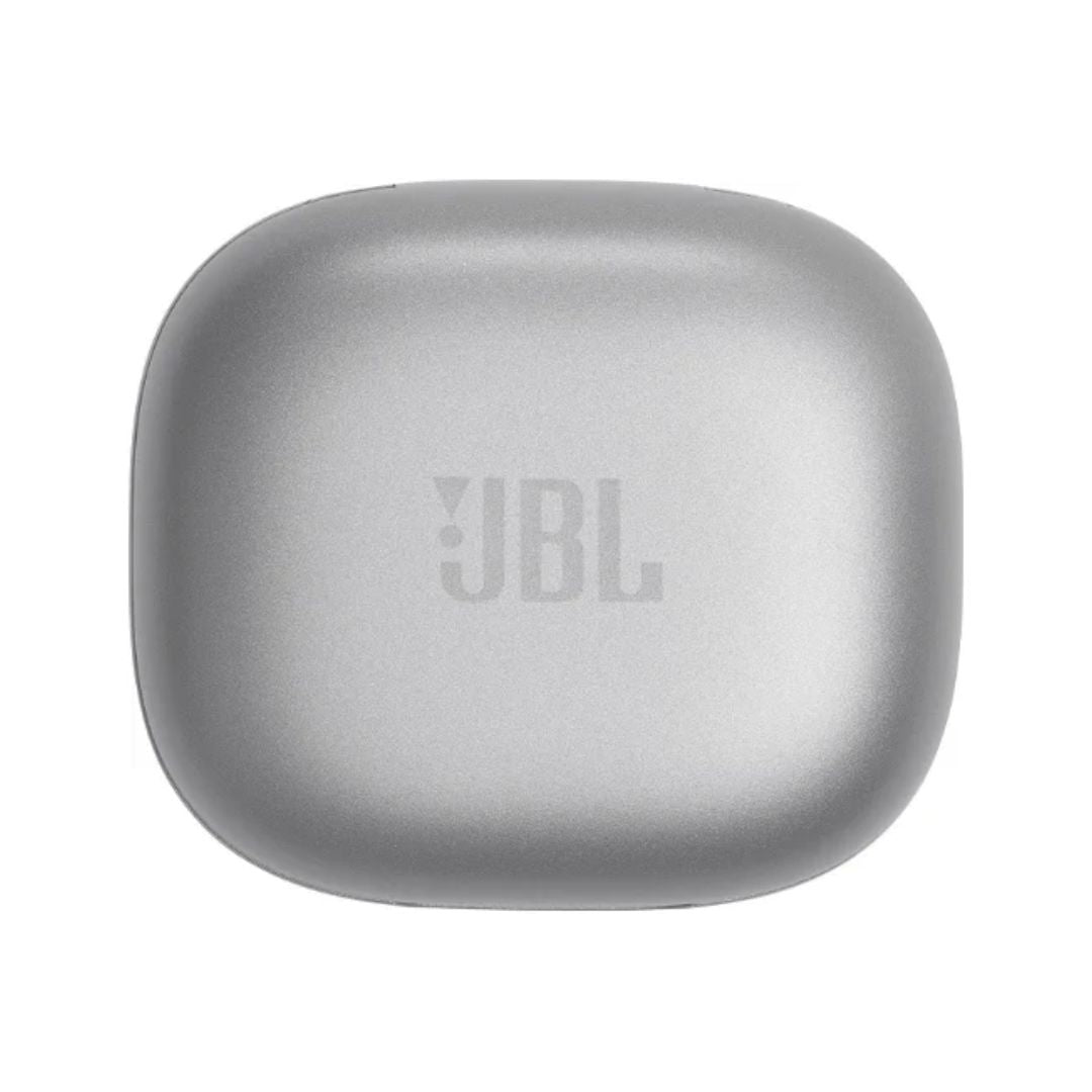 JBL Live Flex True Wireless Noise Cancelling Earbuds Silver