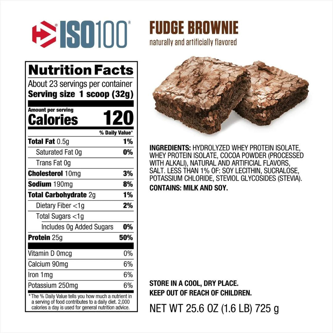 Dymatize ISO 100 3 LB Fudge Brownie