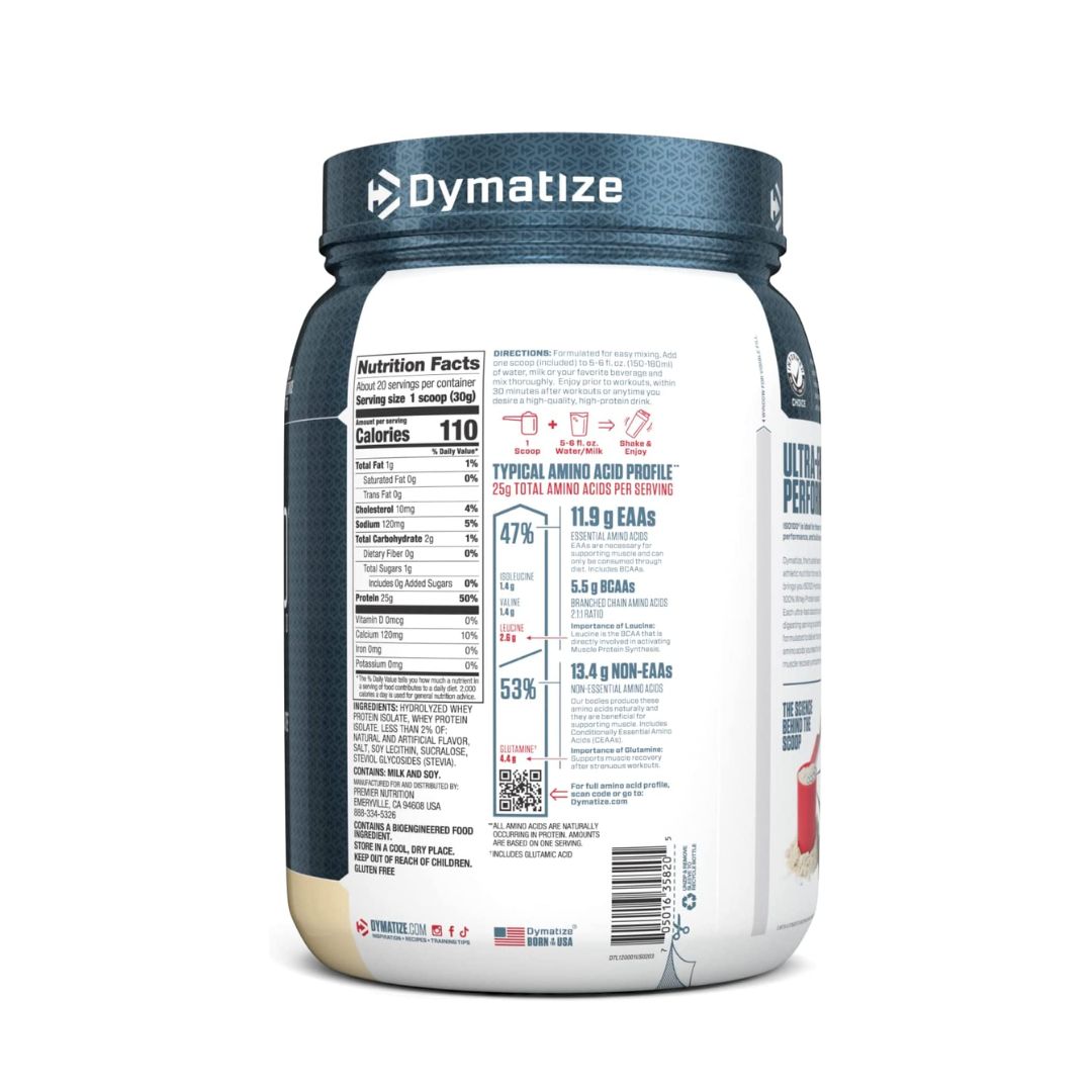 Dymatize ISO 100 20 SERV Gourmet Vanilla