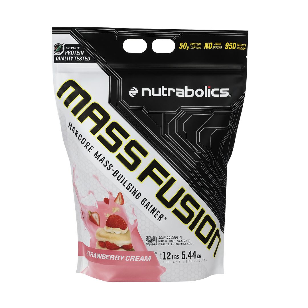 Nutrabolics Mass Fusion Gainer – 5.44 kg Strawberry Cream