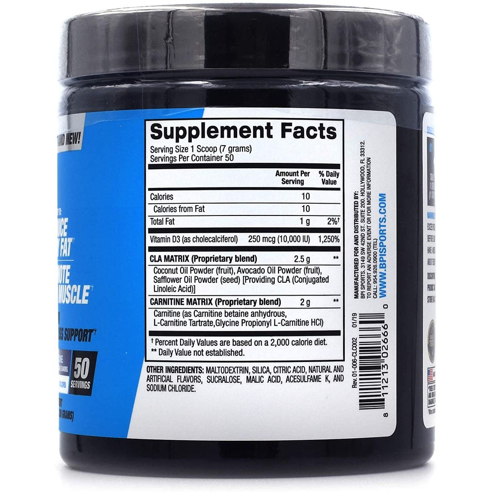 Cla+Carnitine -50Serv- 320 GM -Fruit Punch