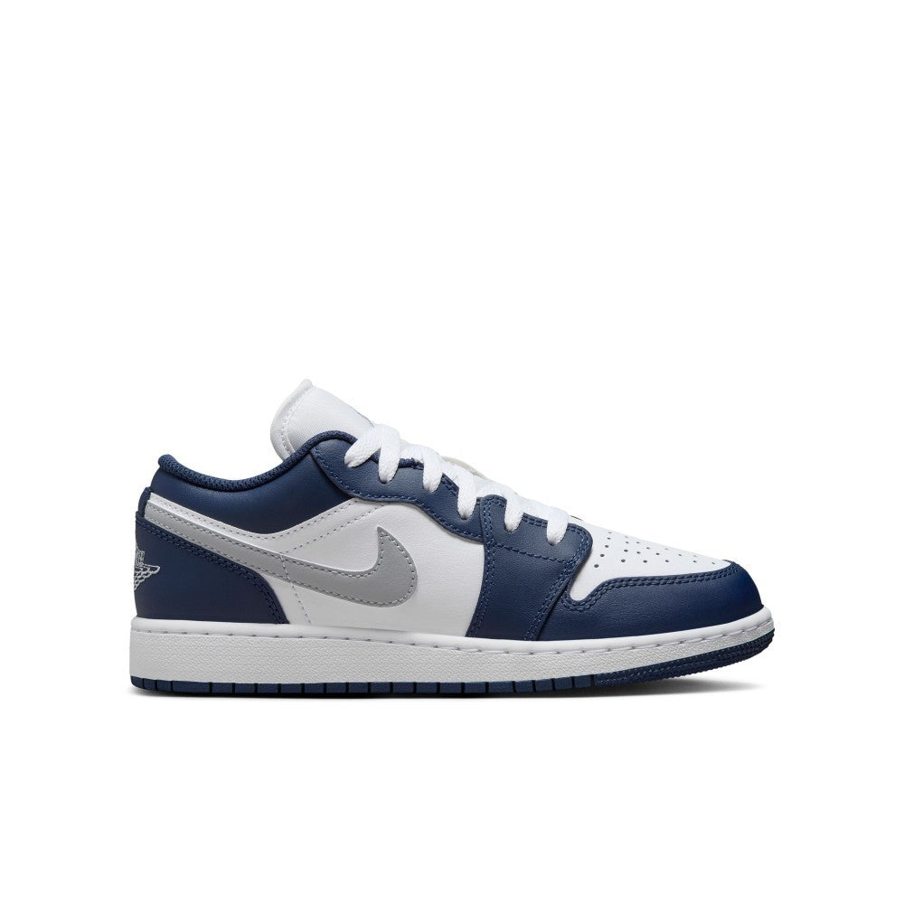 Nike Air Jordan Low Older Kids' Lifestyle Shoes White-Navy Blue