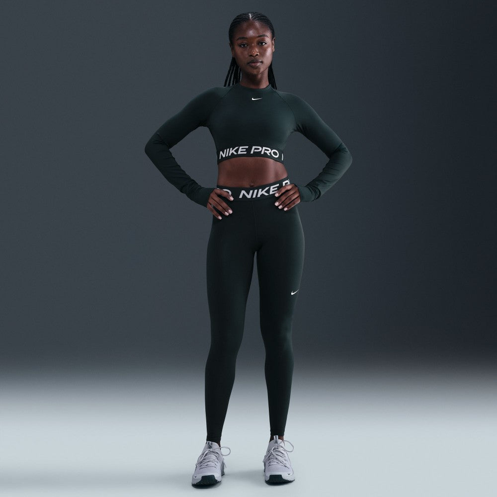 Pro Mid-Rise Mesh-Paneled Leggings