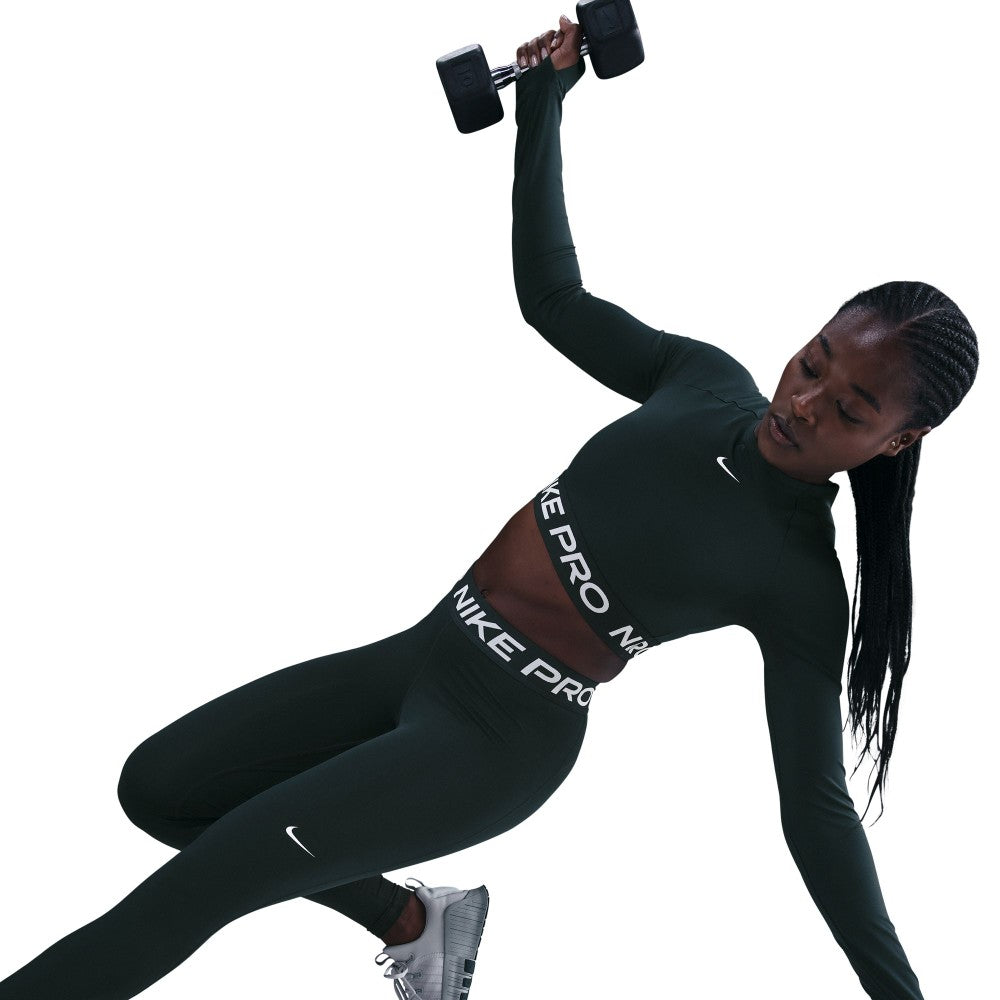 Pro Mid-Rise Mesh-Paneled Leggings