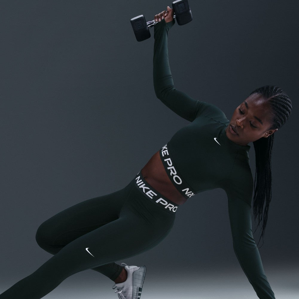 Pro Mid-Rise Mesh-Paneled Leggings