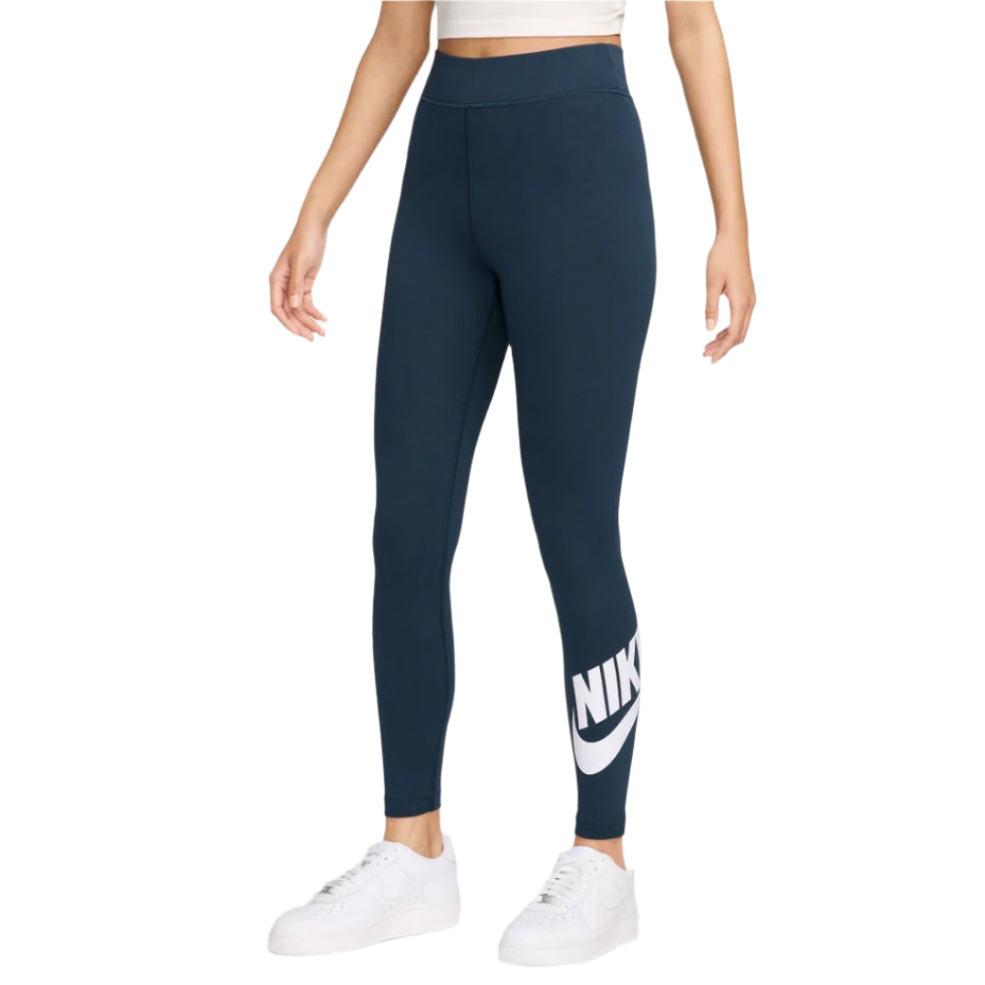 Nike Sportswear Classics Women's High-Waisted Graphic Leggings Navy
