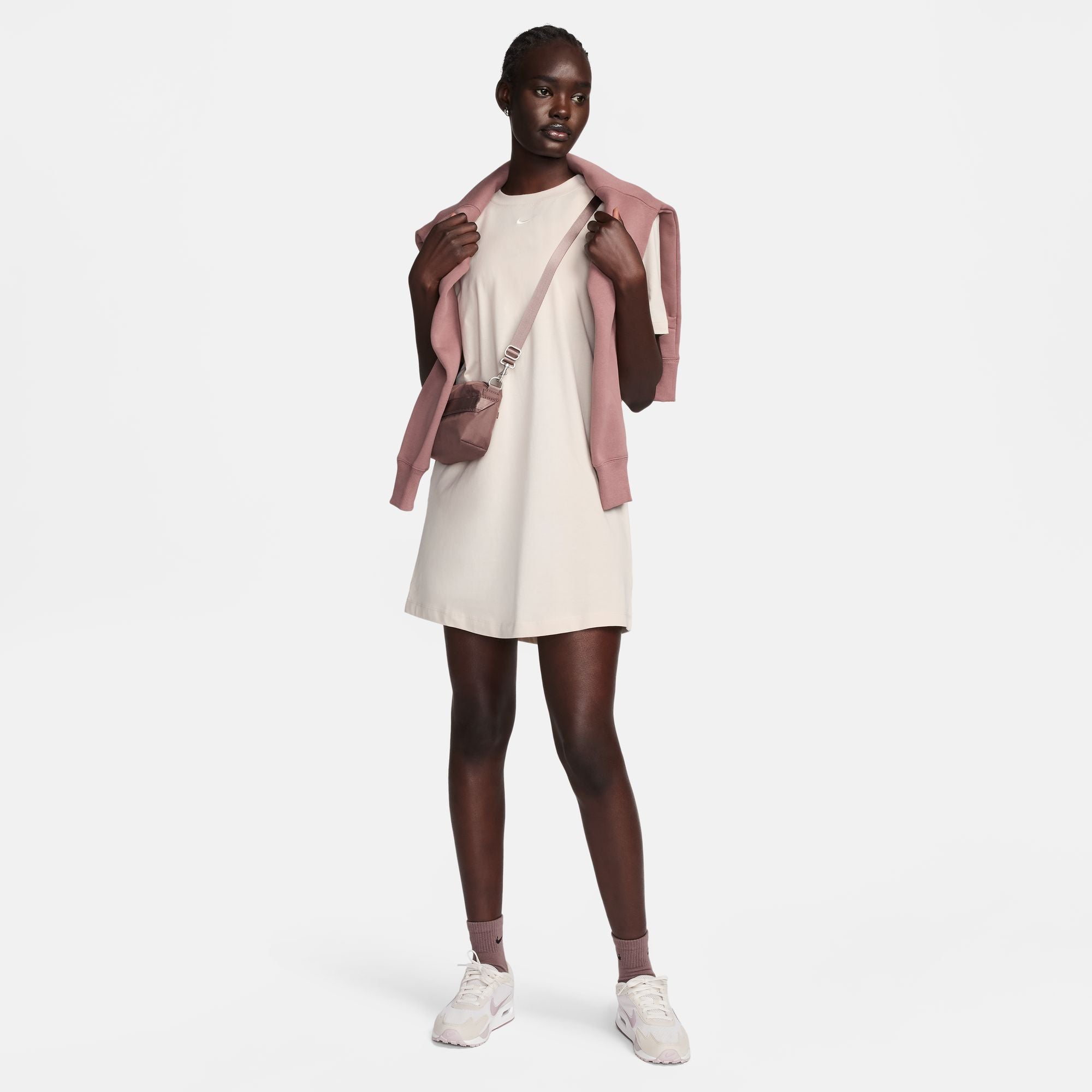 فستان محبوك اوفر سايز تشيل