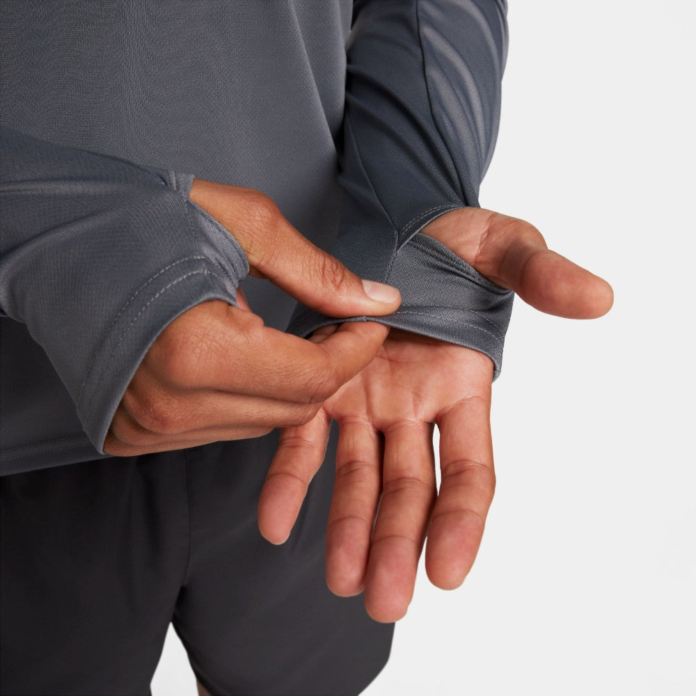 تيشيرت جري بأكمام طويلة بسوستة نصفية سترايد دراي فيت