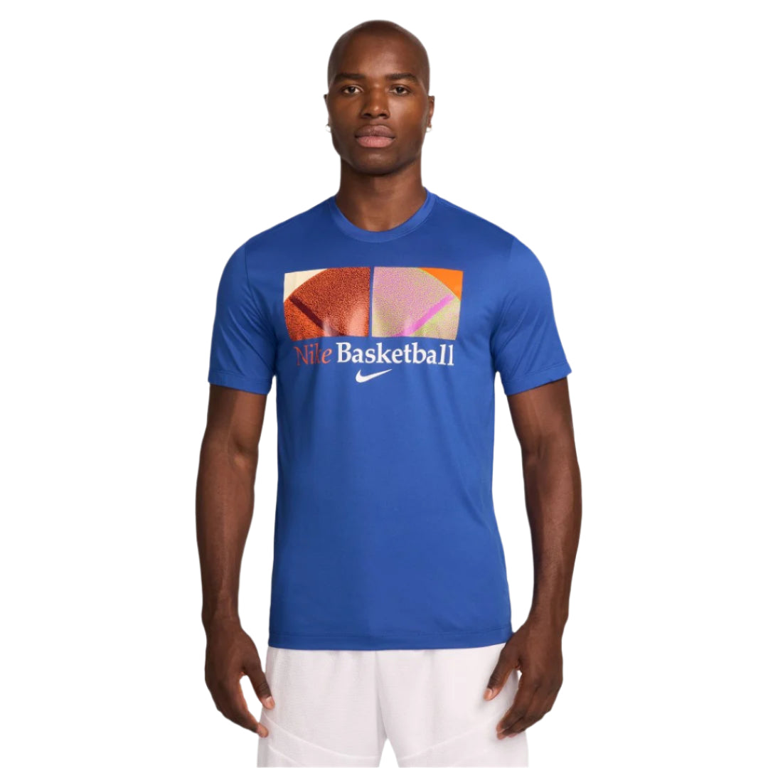 Nike Dri-FIT Basketball Men T-Shirt Blue