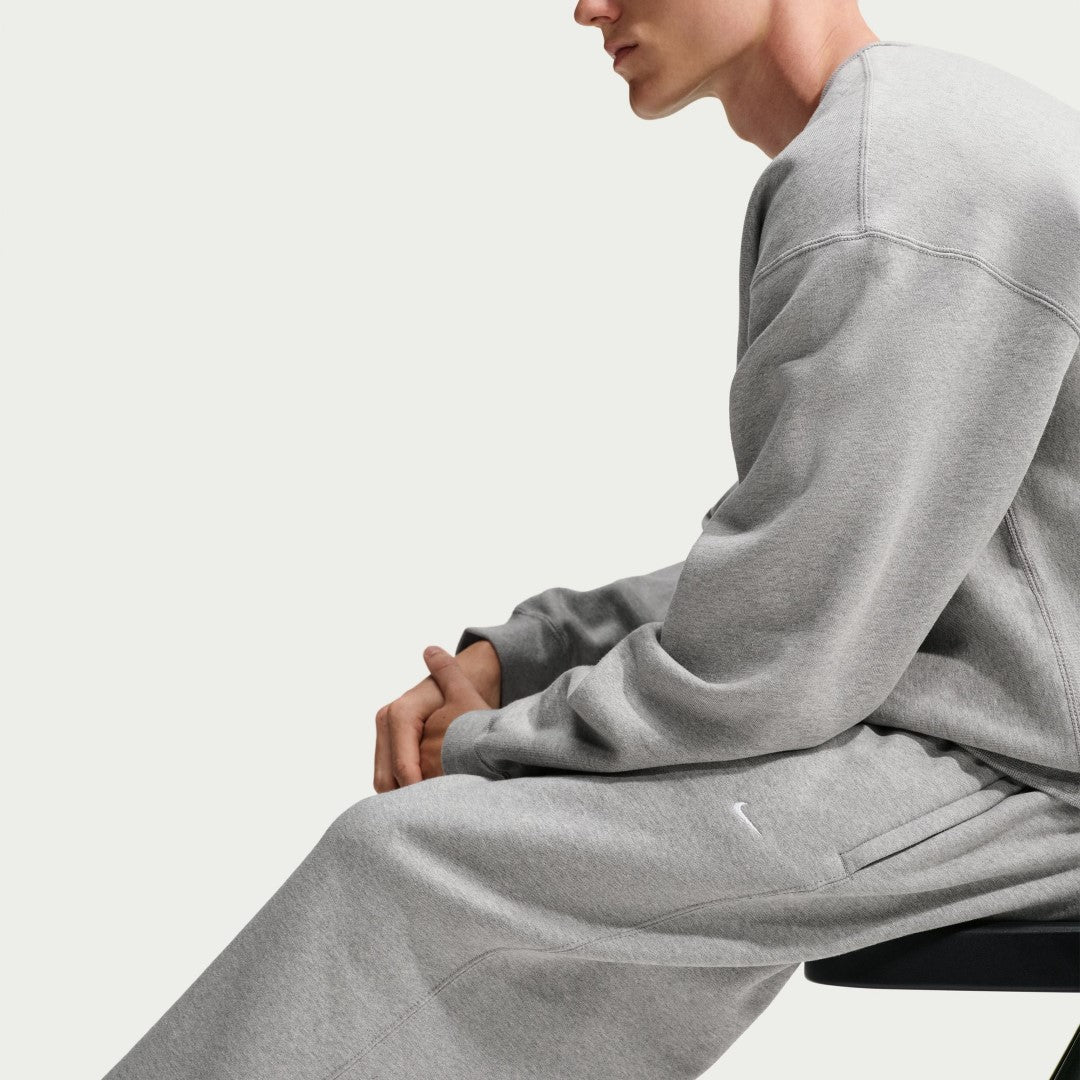 Solo Swoosh Brushed-Back Open-Hem Fleece Pants
