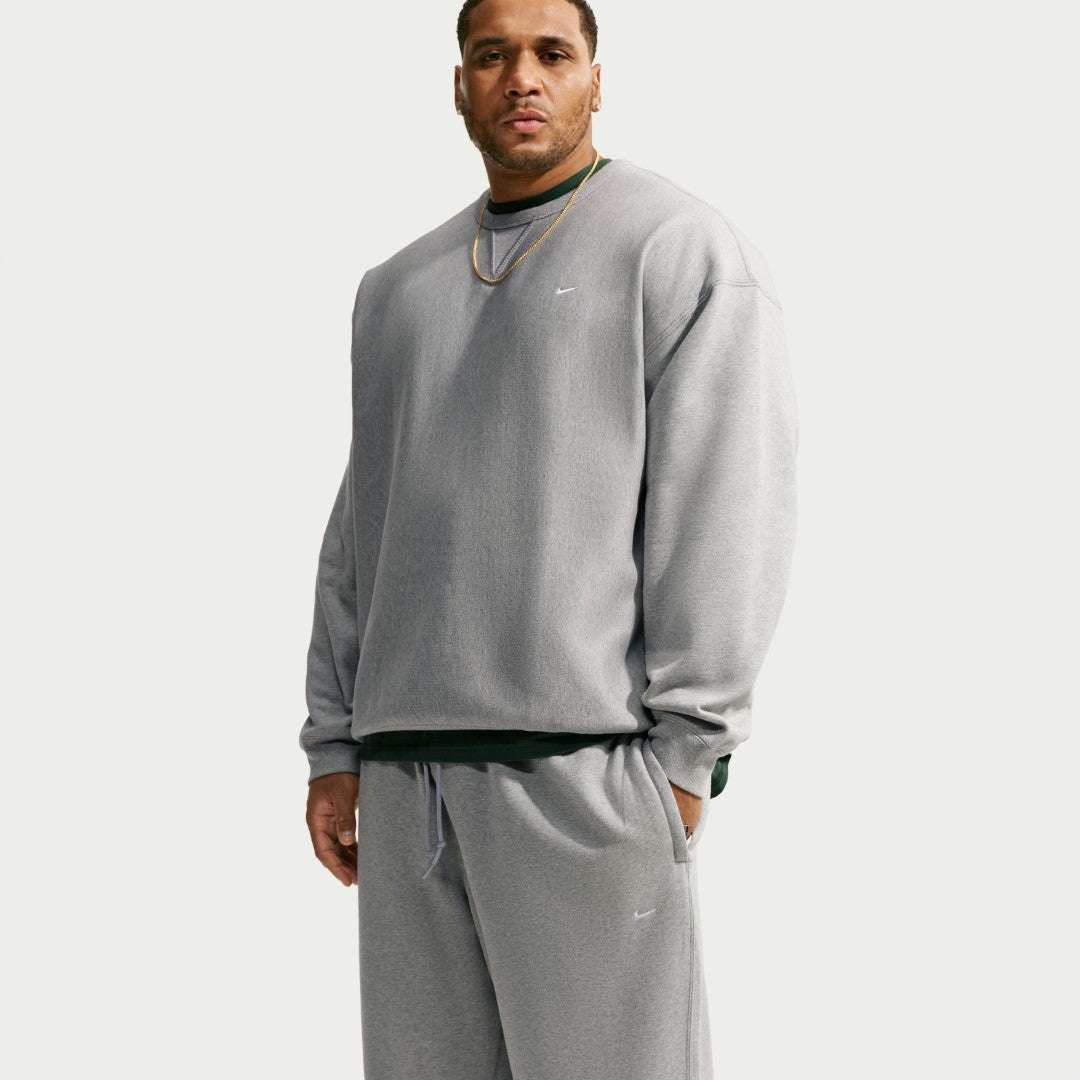 Solo Swoosh Brushed-Back Open-Hem Fleece Pants