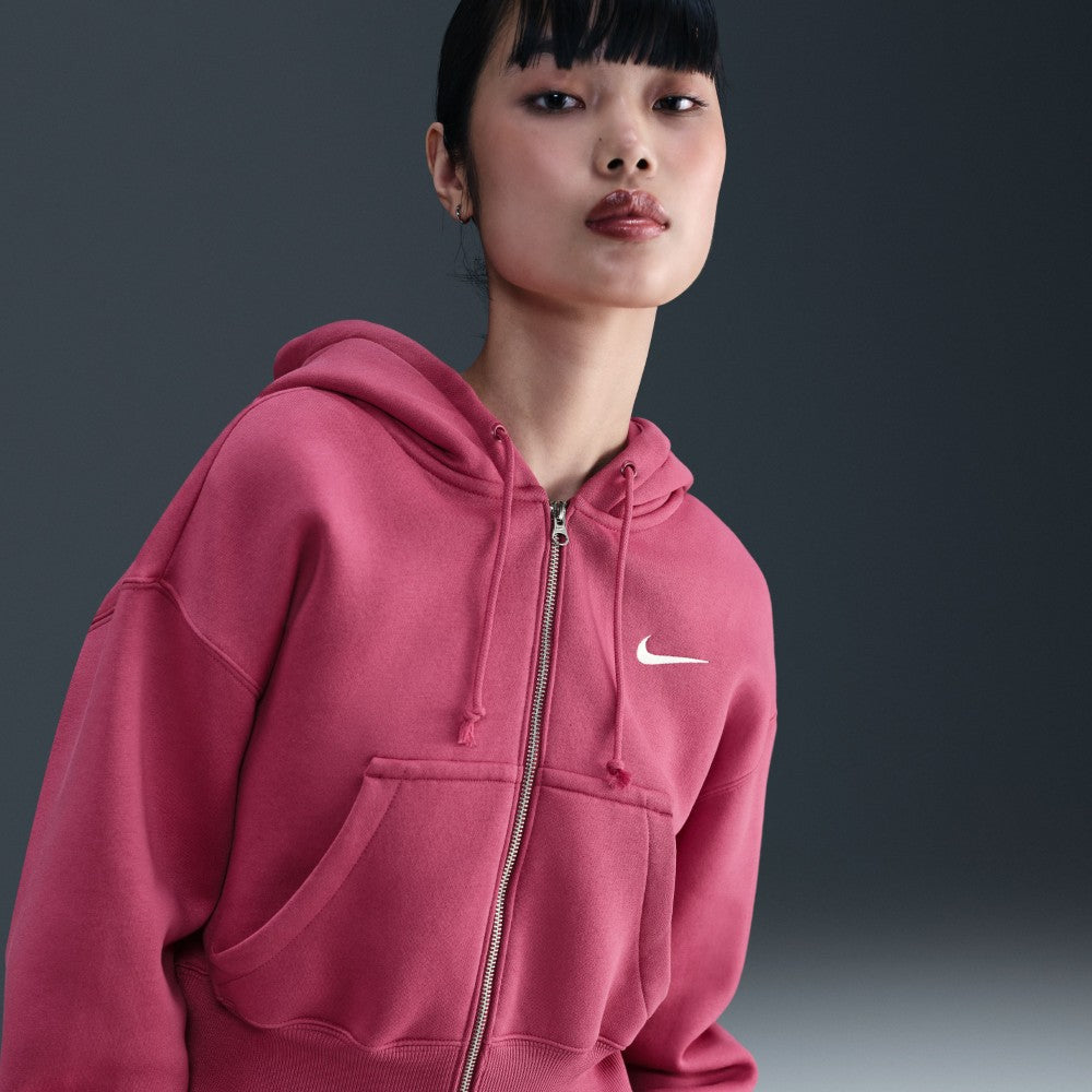 Sportswear Phoenix Fleece Loose Full-Zip Cropped Hoodie
