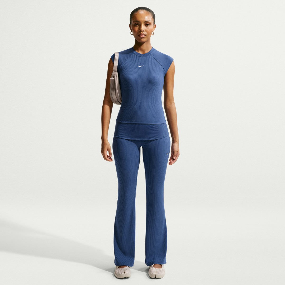 Chill Knit Mid-Rise Tight Ribbed Pants