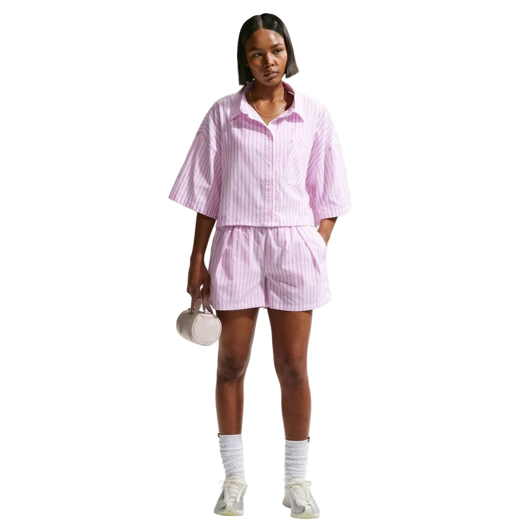 Woven Poplin Striped Shorts