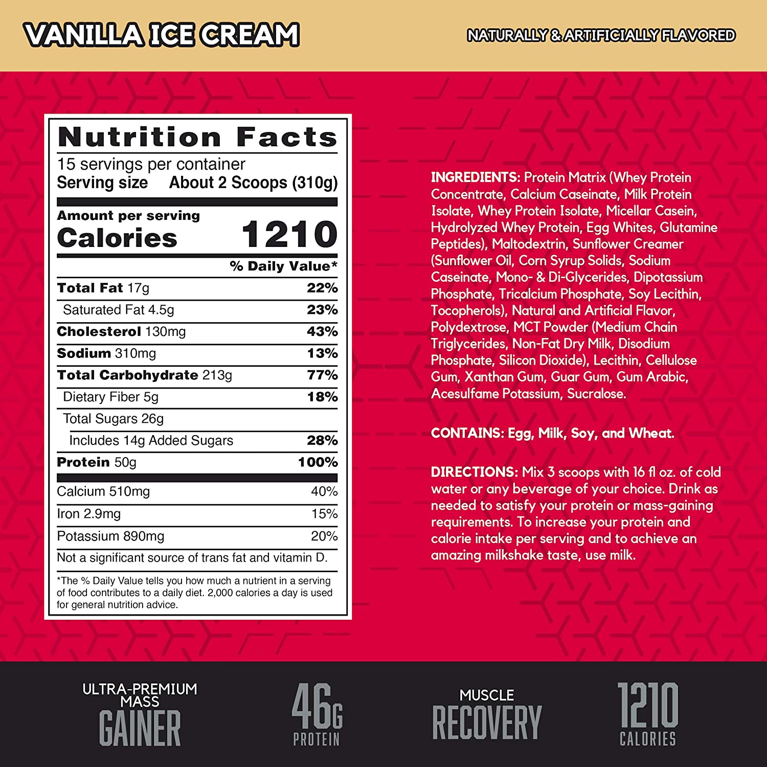 Bsn Truemass 1200 Vanilla 10.25Lb