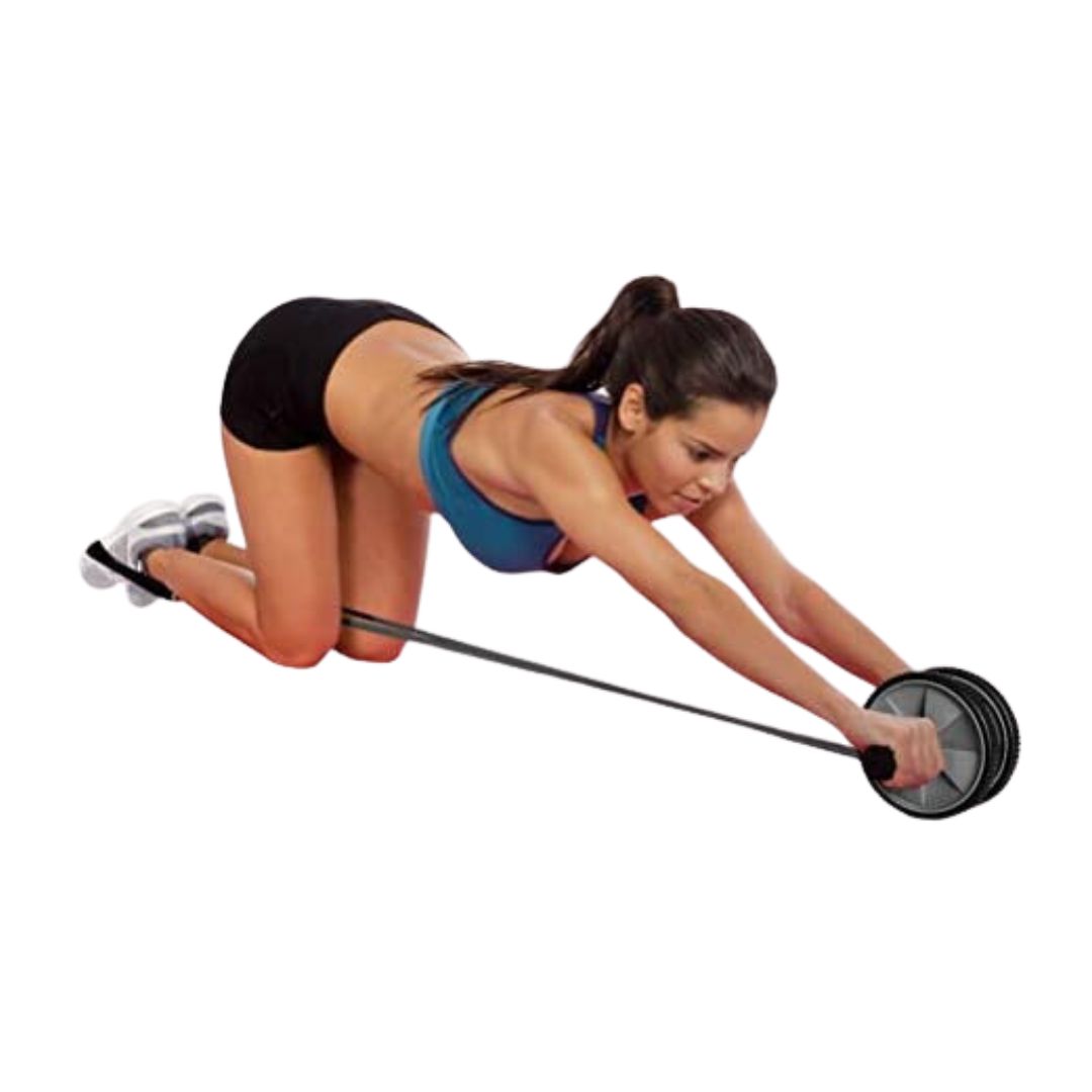 Exercise Wheel With Bungee Cords