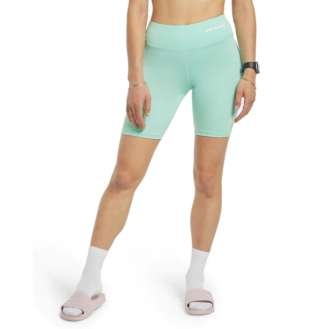 Biker Shorts Mint Green Gym Shorts Frost Body Mint Green Jade Om