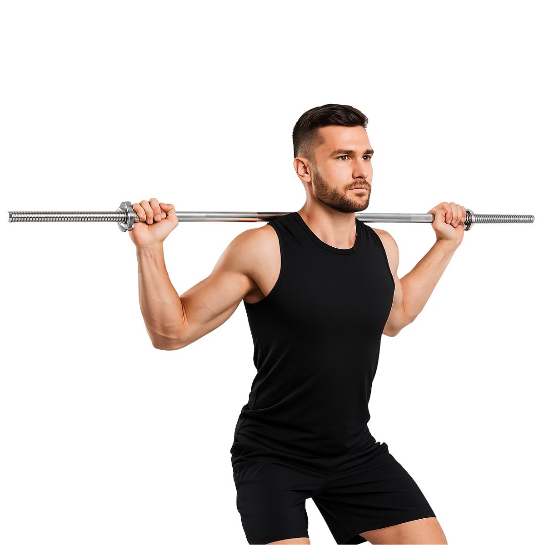 Weight Lifting Bar with Chrome Locks – 183 cm