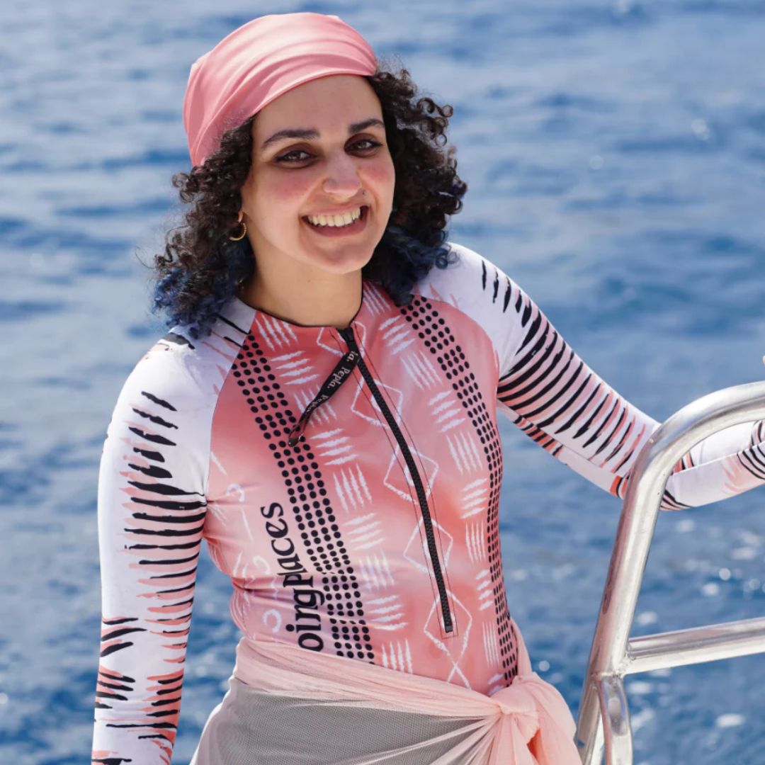 Bold Peach Turban