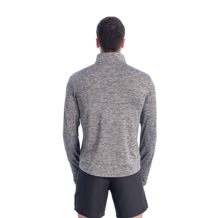 تيشيرت تدريب بسحاب 1/4 وأكمام طويلة