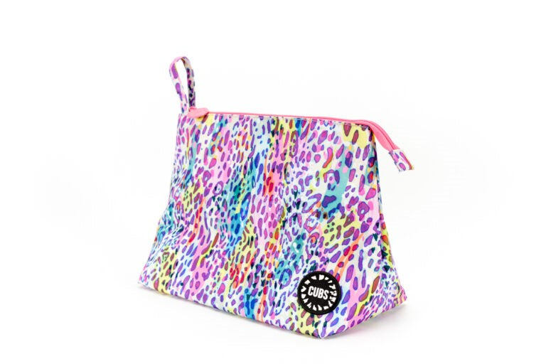 Colorful Leopard Large Pouch