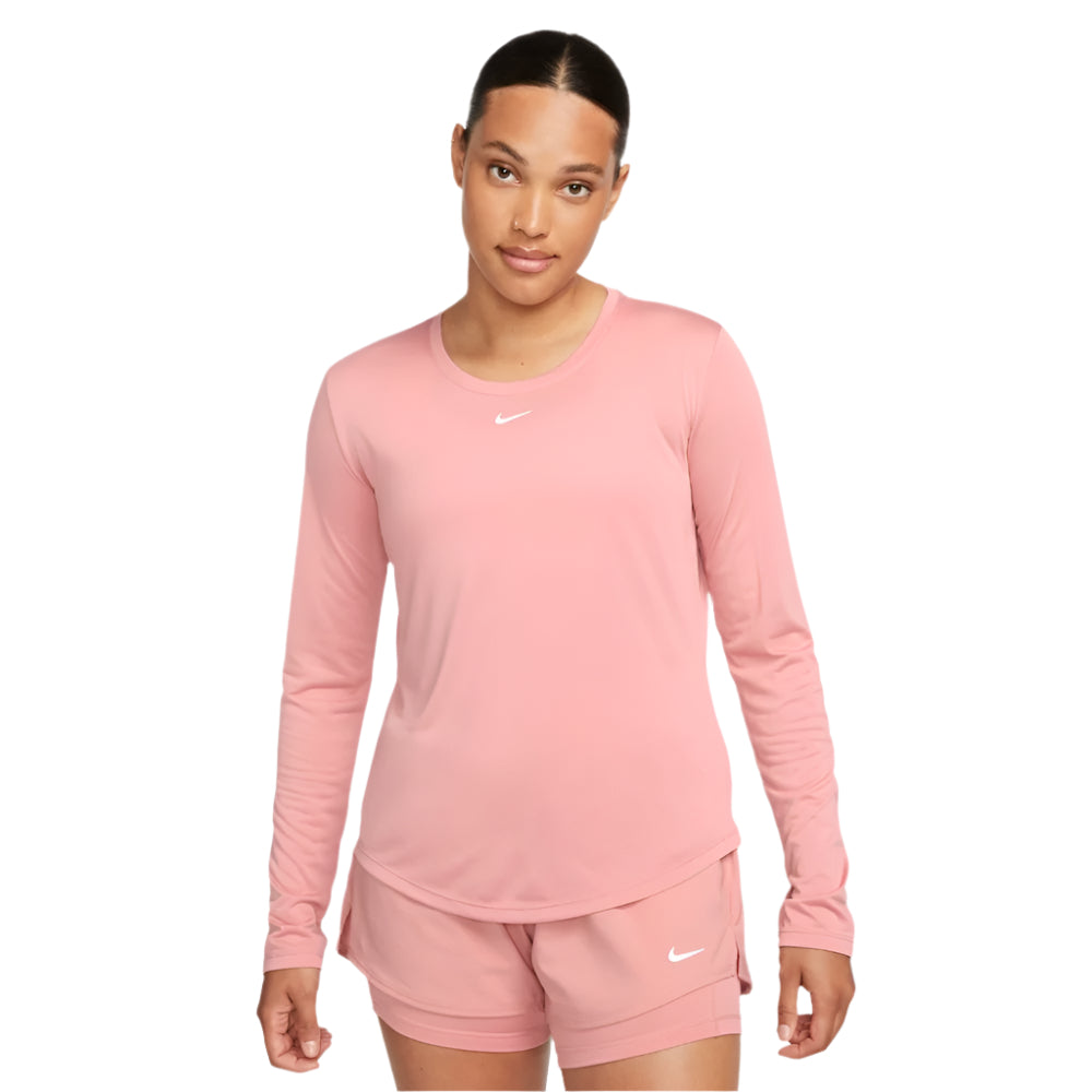 Nike Dri-FIT One Women's Standard Fit Long Sleeve T-shirt Pink