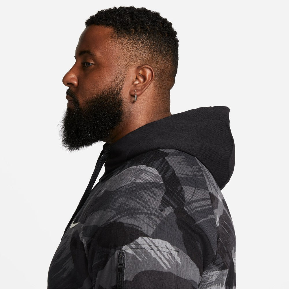 Dri-FIT Fleece Full-Zip Camo Fitness Hoodie