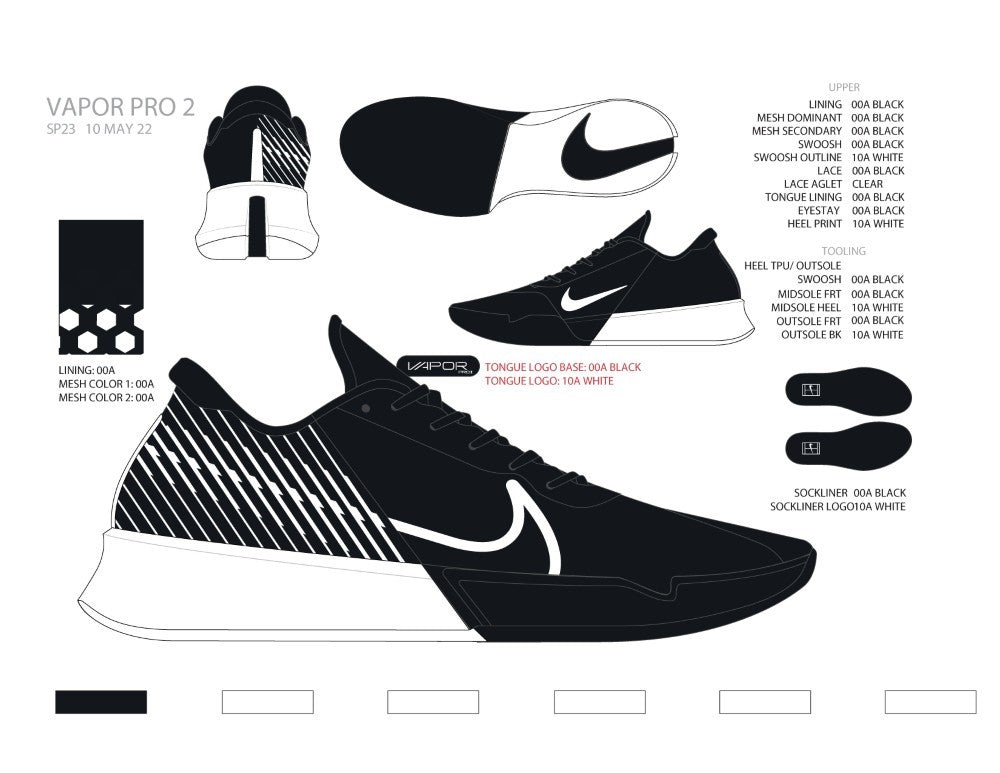 Court Air Zoom Vapor Pro 2 Clay Tennis Shoes