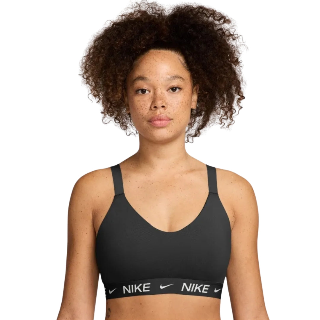 black nike padded sports bra